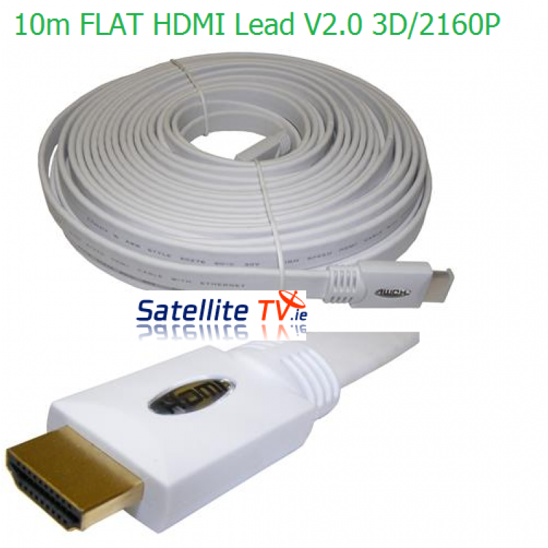10m Flat HDMI Cable 2160P/ 3D