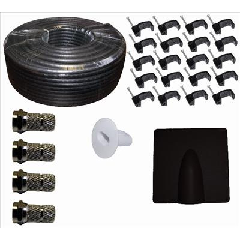 25m Twinsat Black Satellite Cable Kit 25m Twinsat Black Satellite Cable Kit