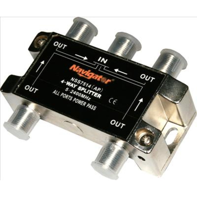 4 Way TV Aerial Splitter