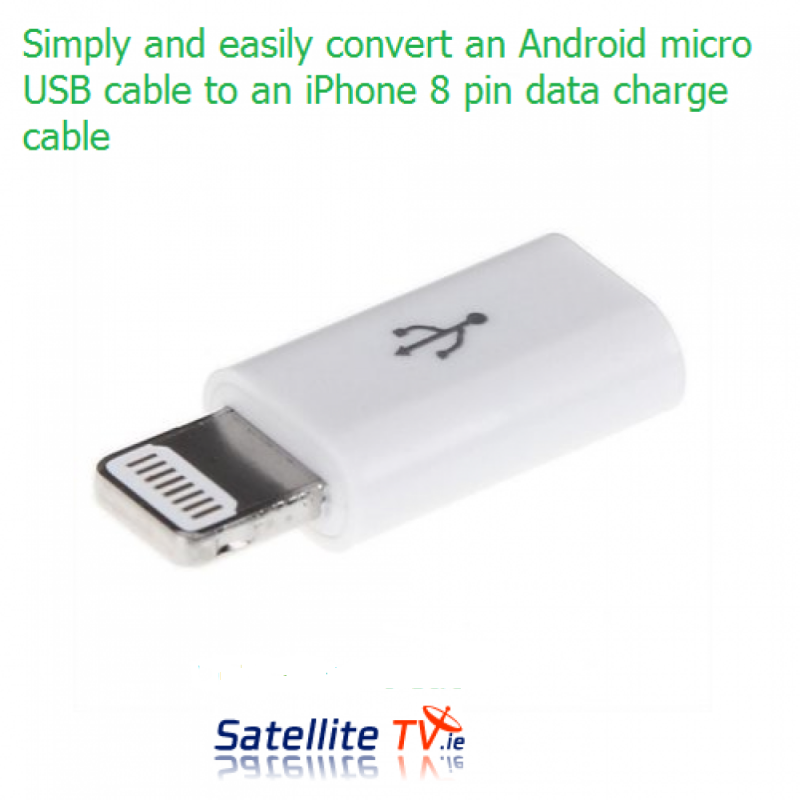 Micro USB Female to iPhone 8 Pin Adapter / for iPhone 6 / 6 Plus 5, 5S, 5C Micro USB Female to iPhone 8 Pin Adapter / for iPhone 6 / 6 Plus 5, 5S, 5C