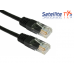 10m CAT 5E Network Lead RJ45 BLACK - 10m Ethernet Patch Cable