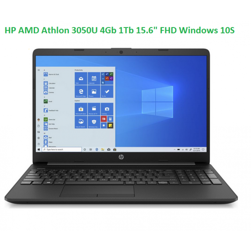HP AMD Athlon 3050U 4Gb 1Tb 15.6" FHD Windows 10S