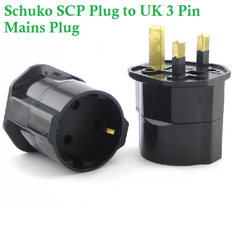 EU to Ireland + UK Plug Adaptor