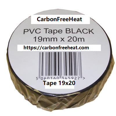 PVC Tape Black 19mm x 20m