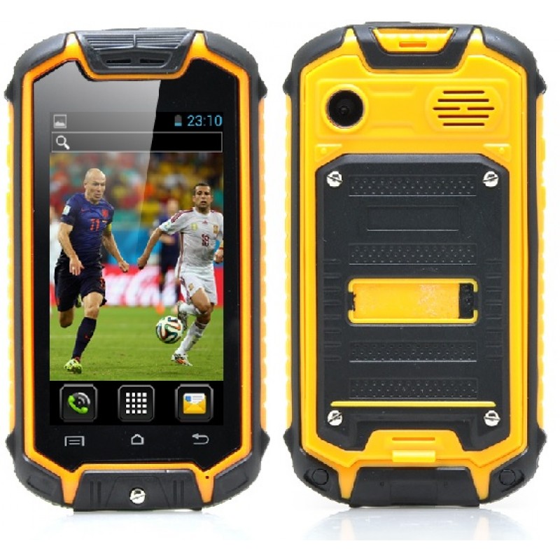 Nano Mini Tough Phone - Android 4.2.2 OS, Rear Camera, Water Resistant with Bluetooth Nano Mini Tough Phone - Android 4.2.2 OS, Rear Camera, Water Resistant with Bluetooth