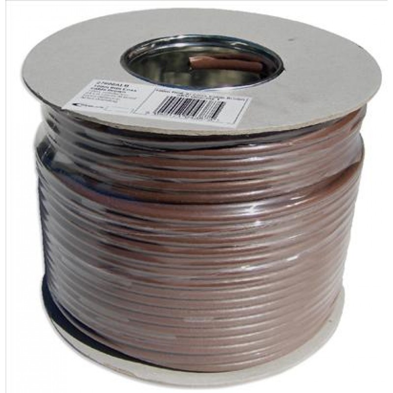 100m Roll of RG6 Saorview Cable - Brown