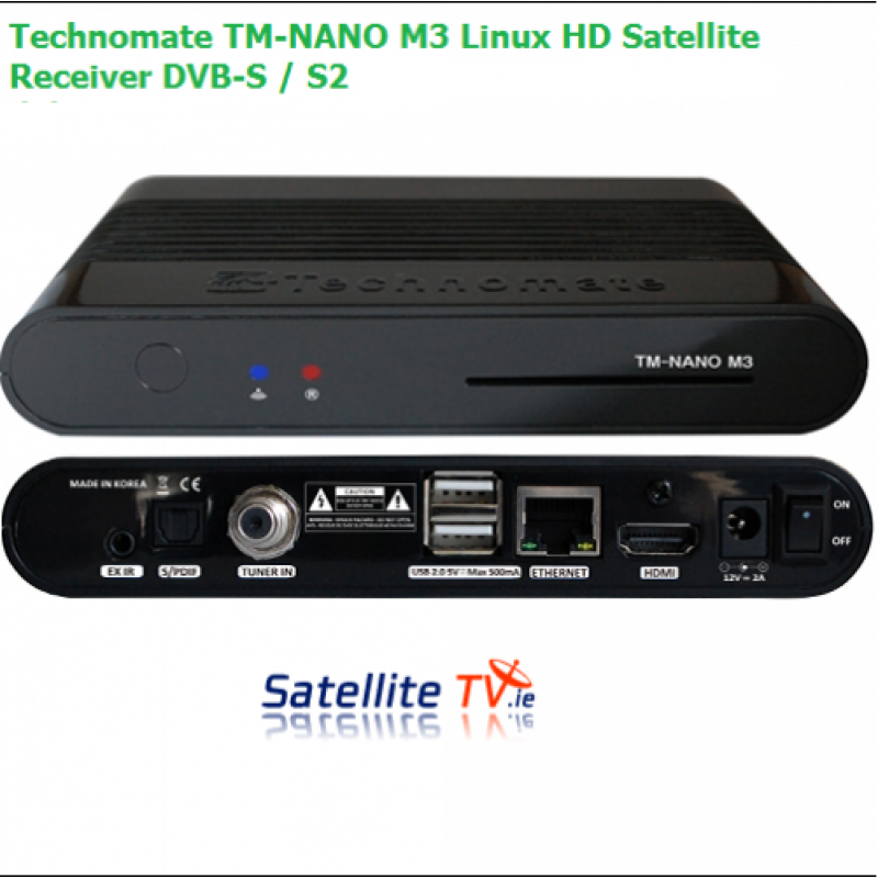 Technomate TM-Nano M3 Linux HD Satellite Receiver DVB-S / S2 Technomate TM-Nano M3 Linux HD Satellite Receiver DVB-S / S2