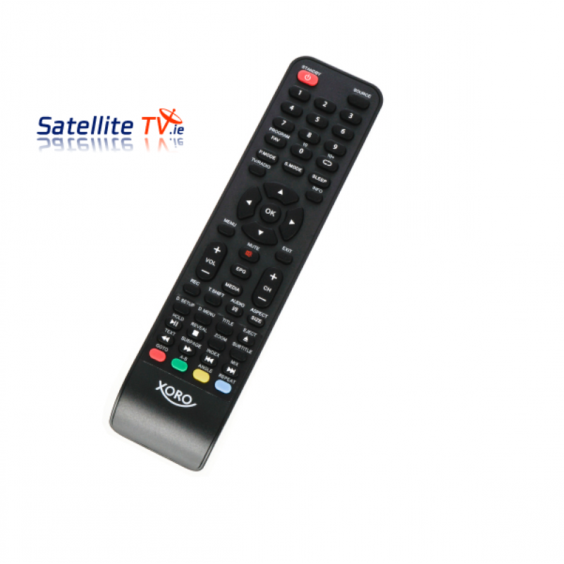 Xoro LED DVD Saorview, Cable + Satellite TV Remote Control Xoro LED DVD Saorview, Cable + Satellite TV Remote Control